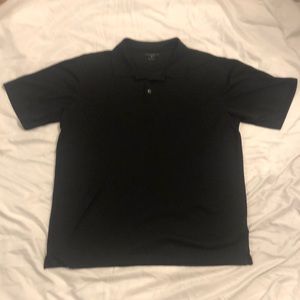 Men’s black polo shirt